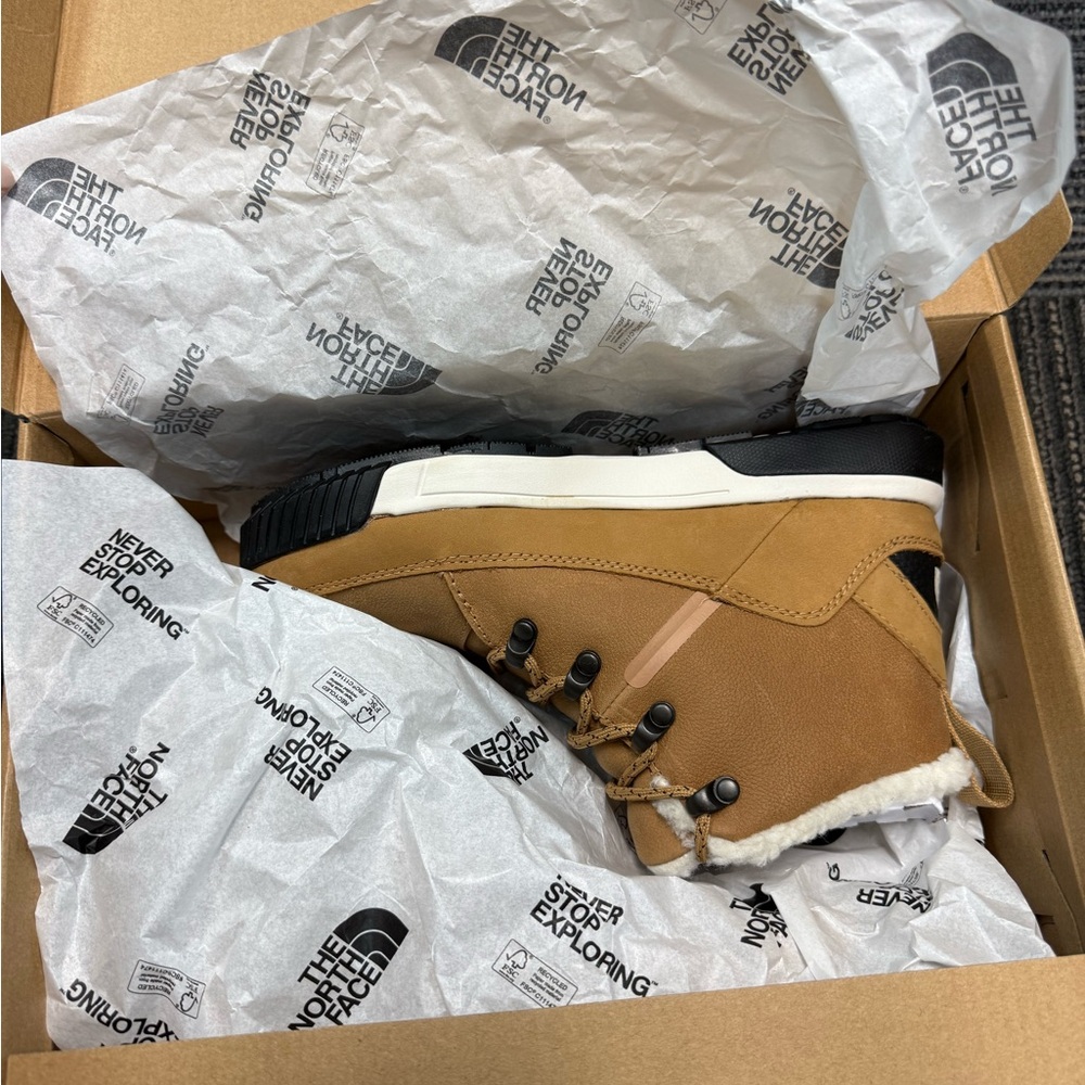 The North Face Brown and Black Winter Boots